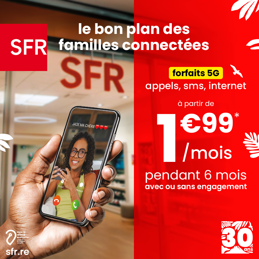 Centre Commercial Le Portail - offre enseigne - boutique Espace SFR Réunion
