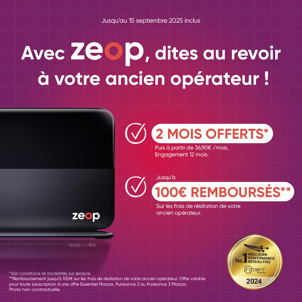 Centre Commercial Le Portail - offre enseigne - boutique Zeop Réunion